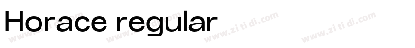 Horace regular字体转换